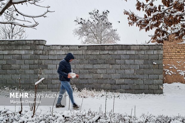 بارش برف زمستانی در بجنورد