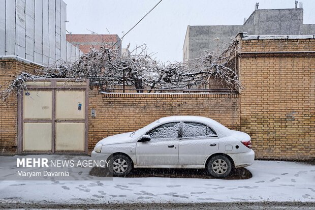 بارش برف زمستانی در بجنورد