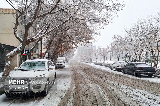 بارش برف زمستانی در بجنورد