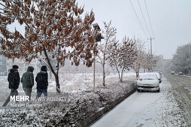 بارش برف زمستانی در بجنورد