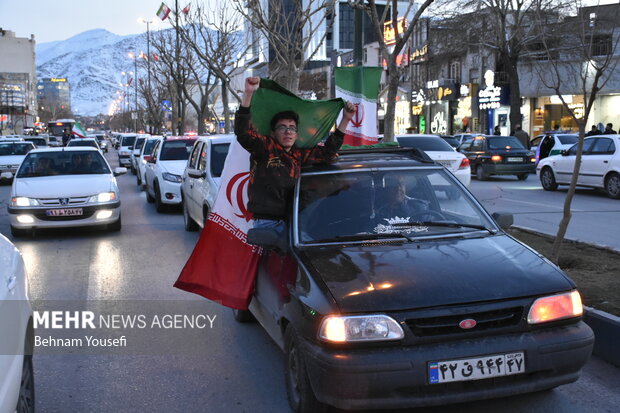 People in Arak jubilant after Iran football victory
