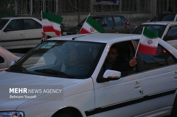People in Arak jubilant after Iran football victory
