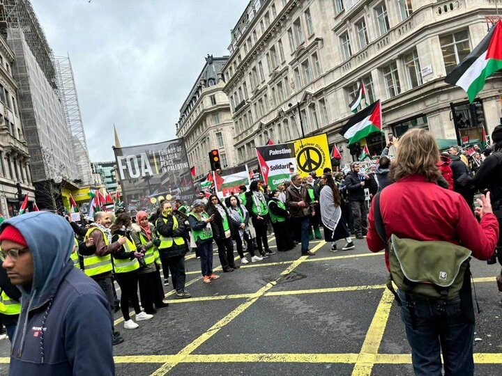 لندن، غزہ کے حق میں وسیع مظاہرے، تصاویر، ویڈیو