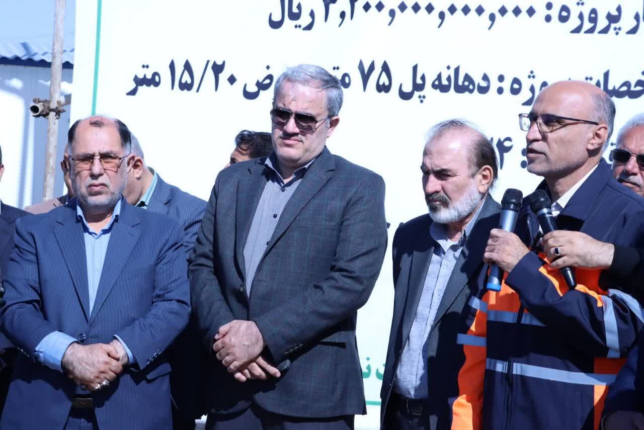 عملیات اجرایی پل بزرگ «گشویی» گناوه آغاز شد