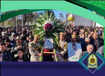 مردم خرامه با شهید مدافع امنیت «اکبر زارع» وداع کردند