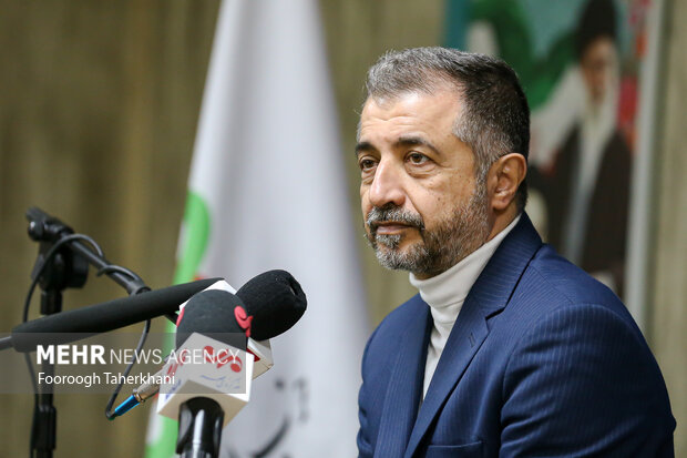 نشست مطبوعاتی دبیر کل حزب اسلامی <a href='https://sayeb.ir/tag/%d8%b4%d8%a7%d9%87%d8%b1%d8%ae-%d8%b1%d8%a7%d9%85%db%8c%d9%86'></div>شاهرخ رامین</a> دوشنبه ۱۶ بهمن ۱۴۰۲ با حضور اصحاب رسانه برگزار شد
