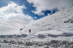 Winter snow covers roads in Zanjan province