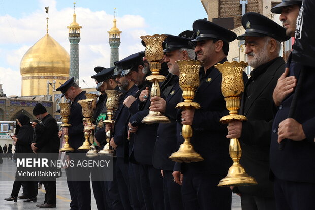 دسته عزاداری خادمان حرم حضرت معصومه در روز شهادت حضرت برپا می شود