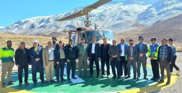 بیست و دومین پد بالگرد اورژانس هوایی در سمیرم افتتاح شد