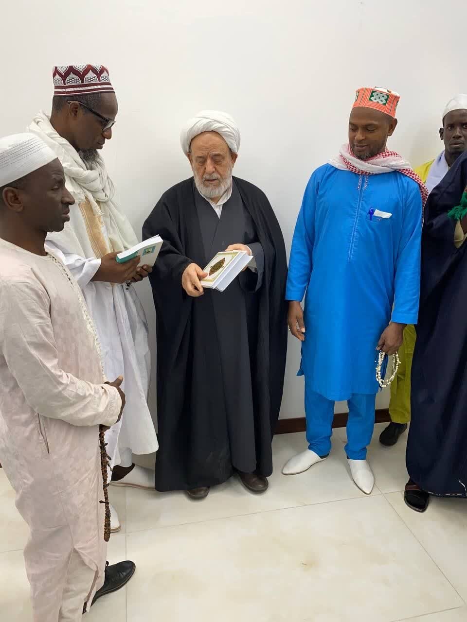 جمعی از شیوخ کشور گینه بیسائو با استاد انصاریان دیدار کردند