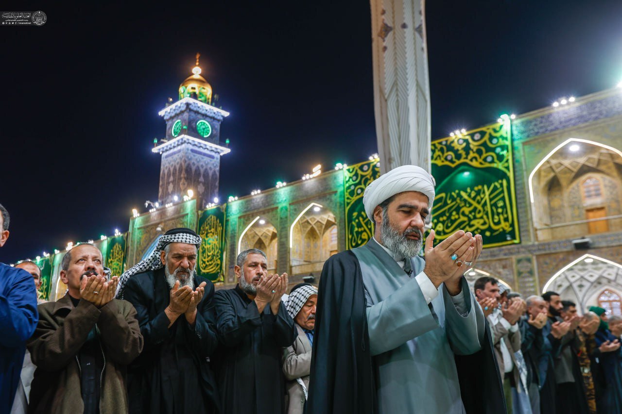 تصاویری زیبا از گل آرایی حرم امیرالمومنین(ع) در عید مبعث