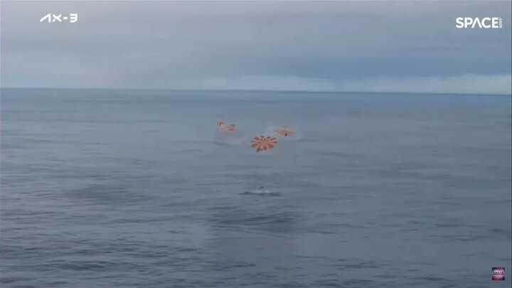 ۴ فضانورد ماموریت Ax-۳ روی زمین فرود آمدند