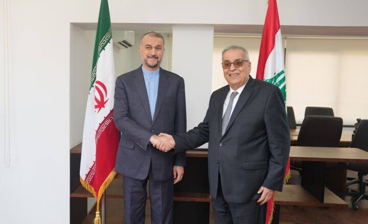 وزير الخارجية الإيراني يلتقي نظيره اللبناني في بيروت