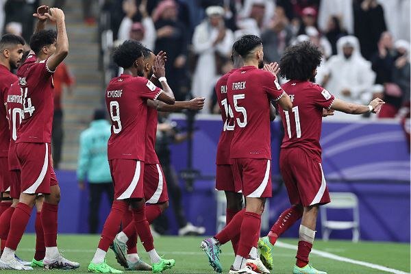 پیروزی قطر مقابل اردن در نیمه اول