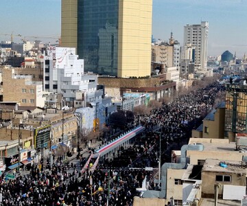 آغاز خلق حماسه ای دیگر در ۲۲ بهمن مشهد مقدس