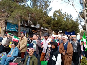 خروش مردم بیرجند در راهپیمایی ۲۲ بهمن