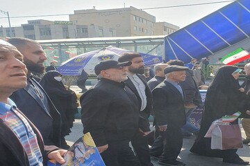 حضور «سردار اسماعیل قاآنی» در راهپیمایی ۲۲ بهمن