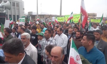 راهپیمایی ۲۲ بهمن در آبدان