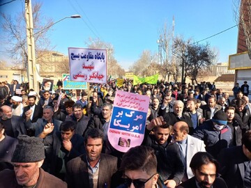 حضور پرتعداد و پرشور مردم ورزقان در راهپیمایی ۲۲ بهمن