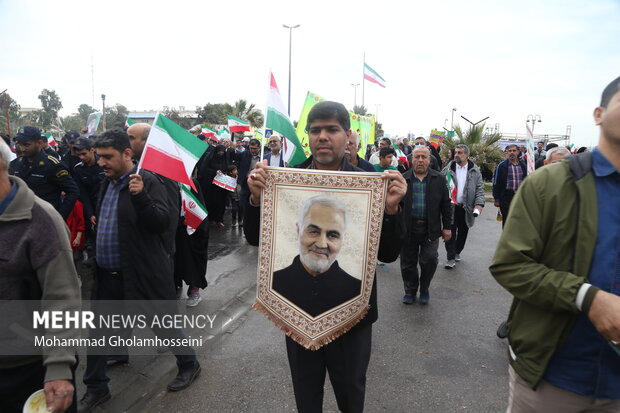 راهپیمایی ۲۲ بهمن در بوشهر 