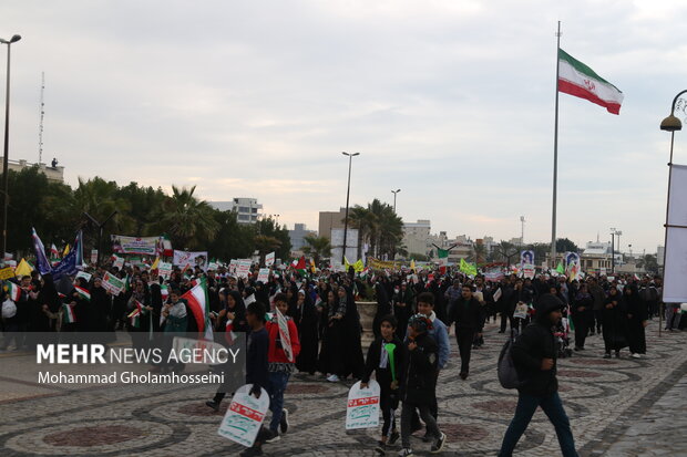 راهپیمایی ۲۲ بهمن در بوشهر 