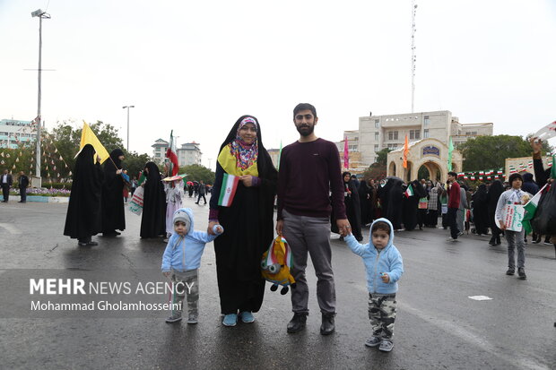 راهپیمایی ۲۲ بهمن در بوشهر 