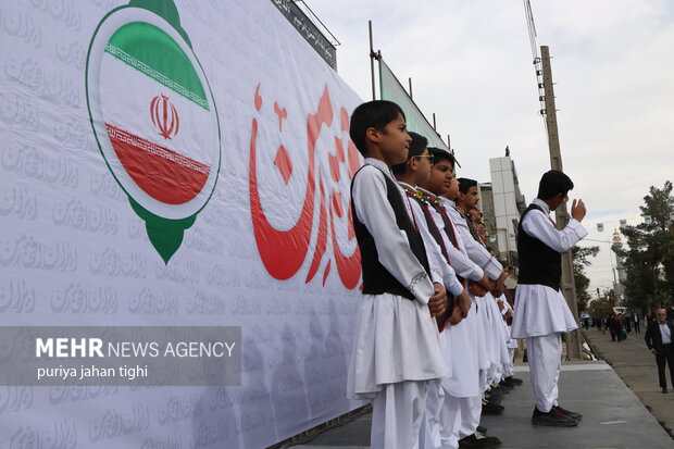 راهپیمایی 22 بهمن در زاهدان