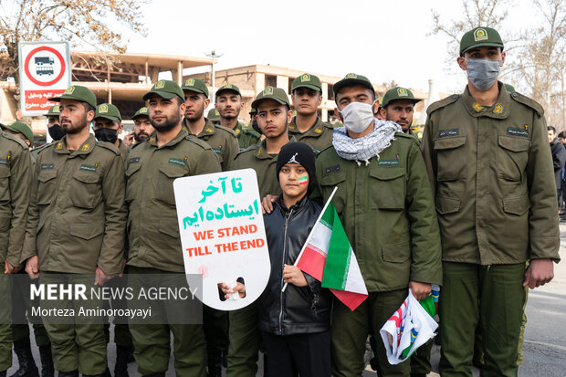 مراسم راهپیمایی ۲۲ بهمن در نیشابور