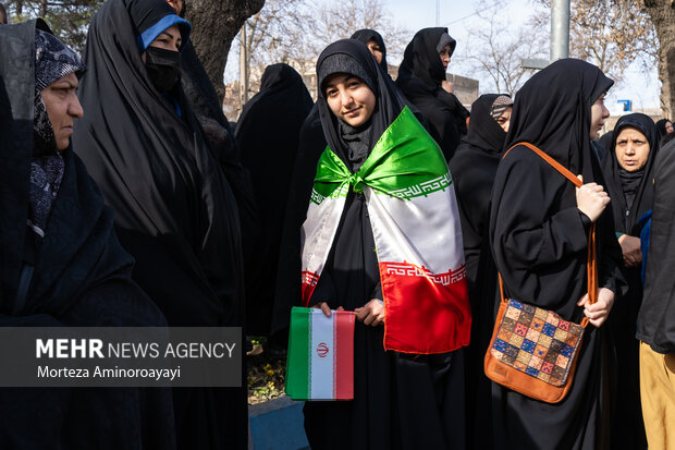 مراسم راهپیمایی ۲۲ بهمن در نیشابور