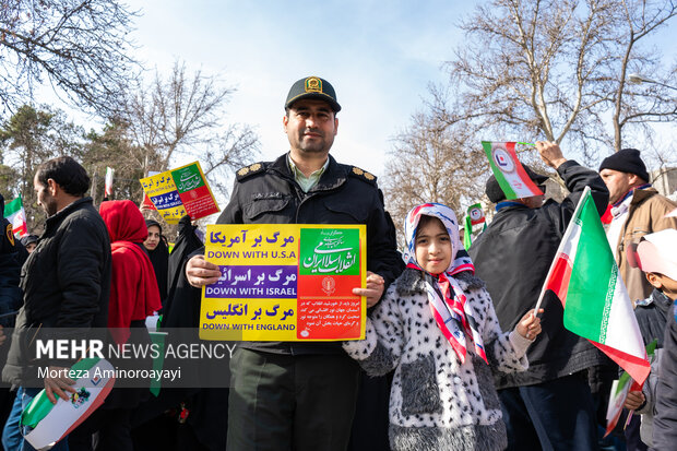 مراسم راهپیمایی ۲۲ بهمن در نیشابور