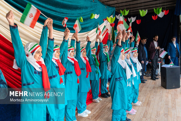 مراسم راهپیمایی ۲۲ بهمن در نیشابور