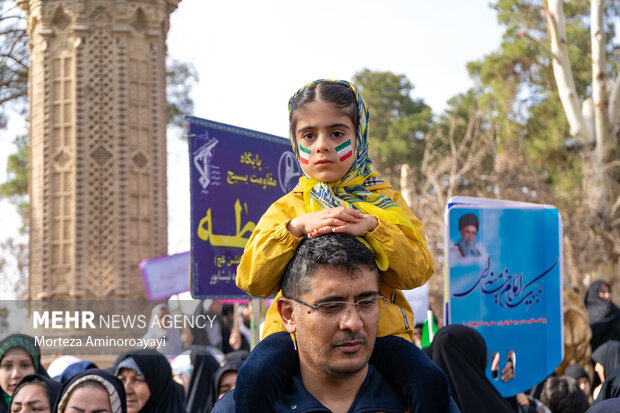 مراسم راهپیمایی ۲۲ بهمن در نیشابور