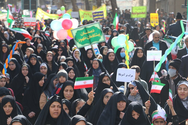 حماسه حضور گنابادی‌ها در جشن انقلاب