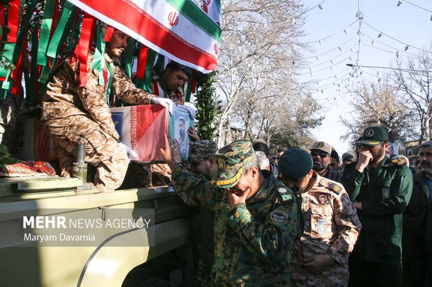 تشییع پاسدار شهید «سیدمرتضی حسینی» در بجنورد