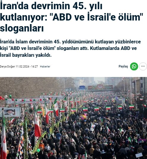 İslam Devrimi kutlamaları Türk basınında nasıl yansıdı?