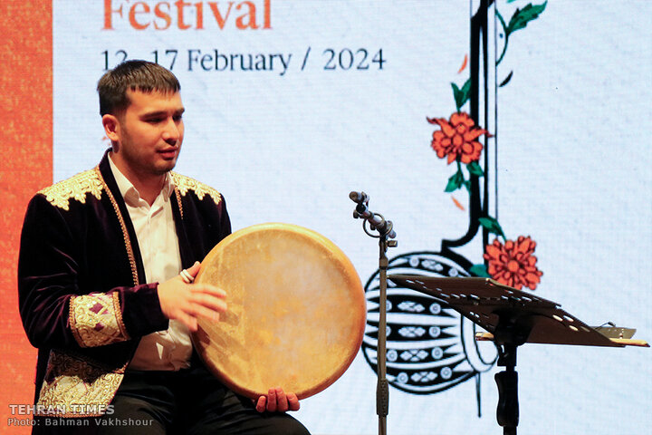Performance of mugham music of Uzbekistan staged at Roudaki Hall during Fajr Music Festival