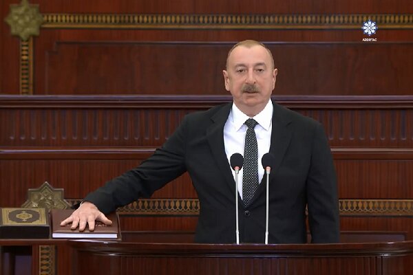 Aliyev'in göreve başlama töreninden görüntüler