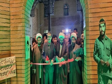 افتتاح یادمان شهید گمنام در حوزه علمیه قروه