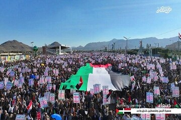 VIDEO: Yemenis hold yet another massive pro-Palestine rally