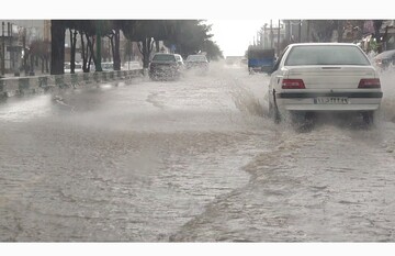 بارش شدید باران سبب وقوع سیلاب در شهر یاسوج شد