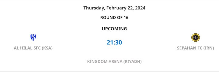 «الهلال» در ورزشگاه جدید خود میزبان سپاهان خواهد بود