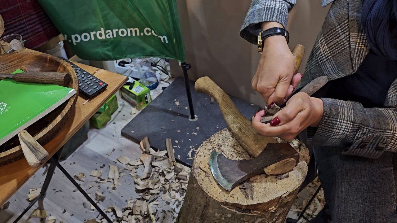 ابتکارجالب تنکابن در نمایشگاه گردشگری/تور غرفه گردی و کاشت نهال