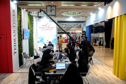 Mehr Media Group booth at 24th Iran Media Expo