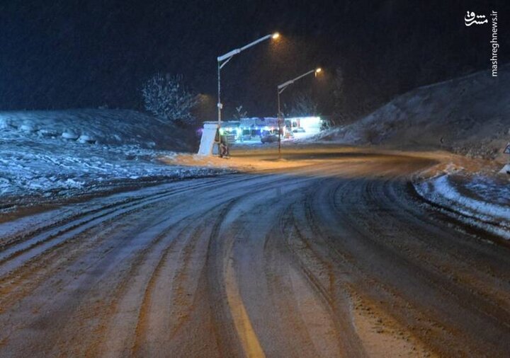 محور روانسر به پاوه برفی شد
