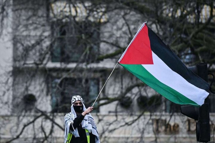 تظاهرات گسترده در لندن در حمایت از ملت فلسطین+ تصاویر