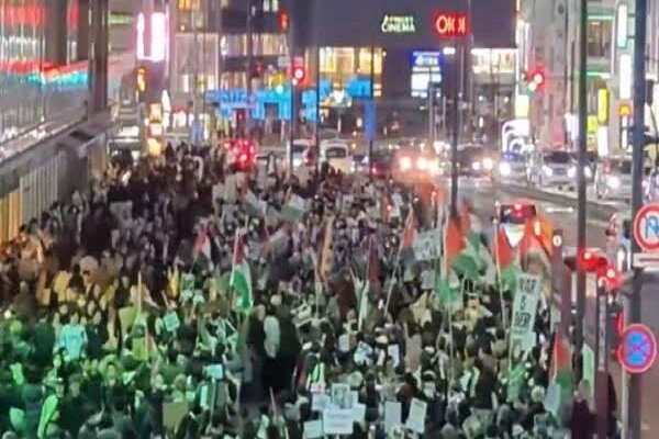 Thousands march in Tokyo to protest Israeli genocide in Gaza