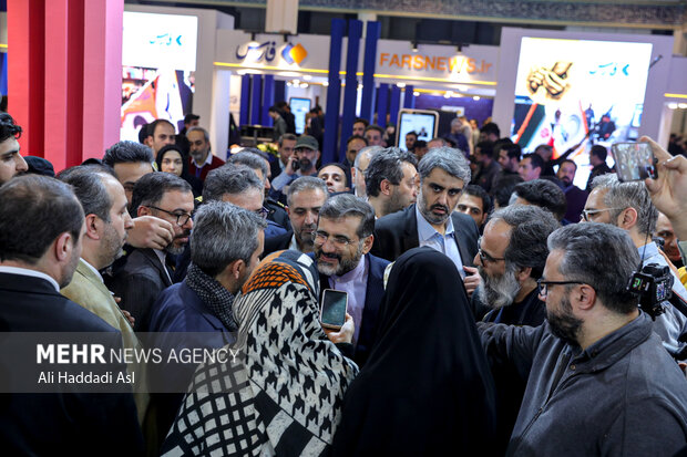 Mehr's booth on 3rd day of Iran Media Expo
