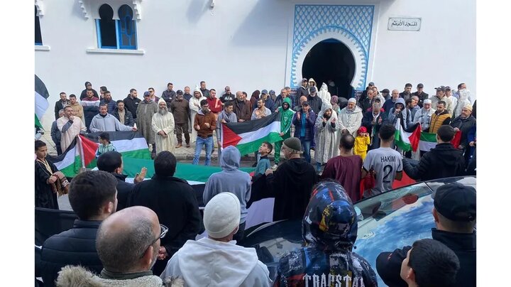 Fas’ta İsrail karşıtı protesto Fas’ta İsrail karşıtı protesto