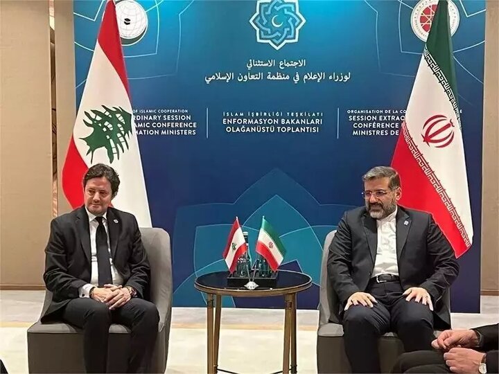 وزير الثفافة الايراني يلتقي وزير الاعلام اللبناني في اسطنبول