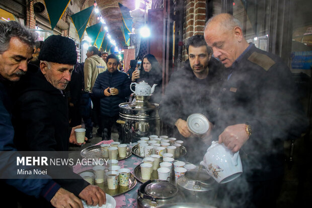 بازارتاریخی تبریز در روز نیمه شعبان